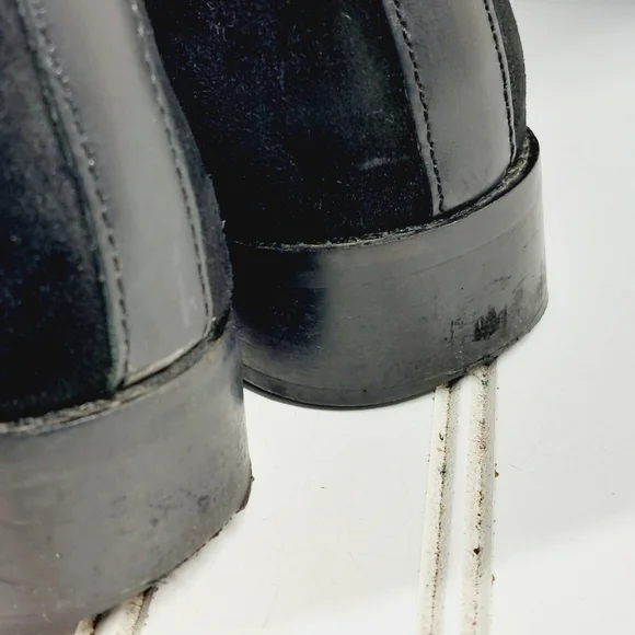 Luichiny Trend Lee Black Leather Stretch Panel Over The Knee Zip Up Boots K29 - Picture 13 of 15